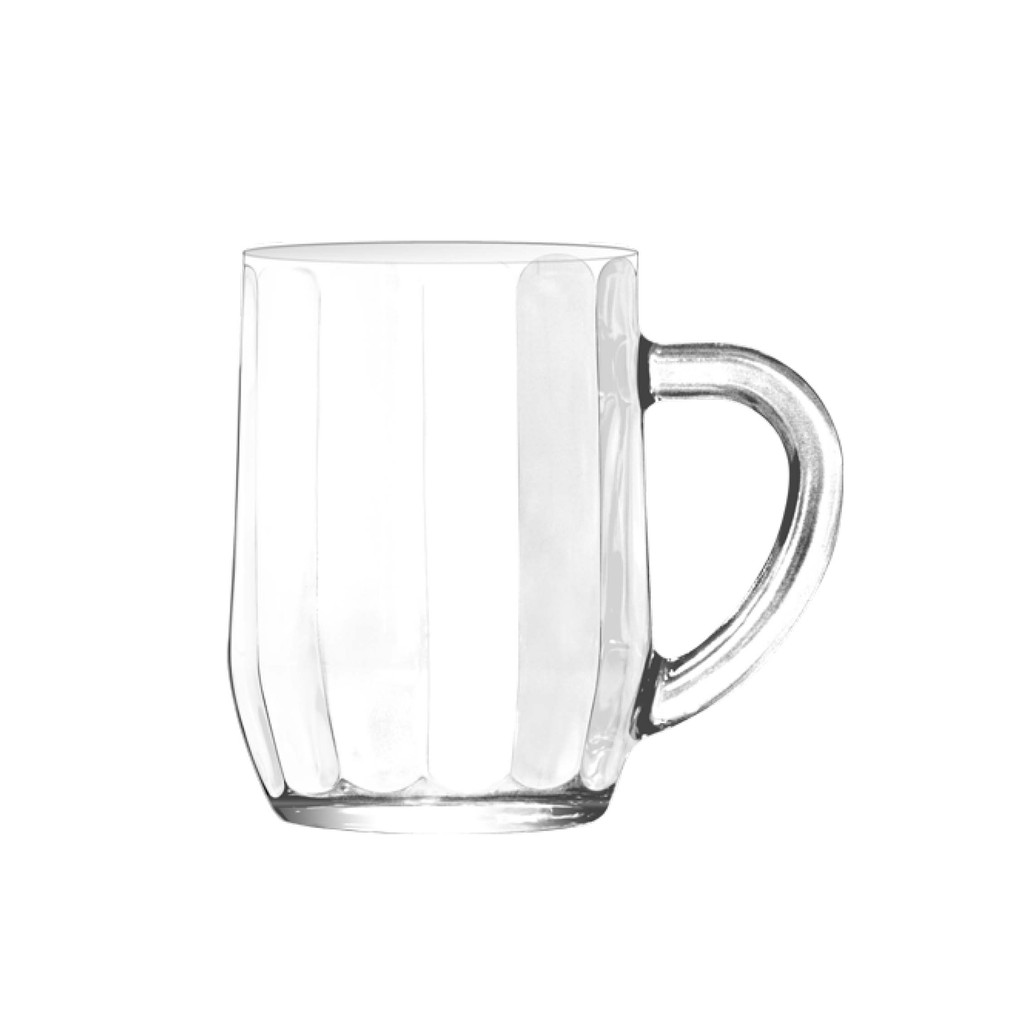 Bộ 6 Ly quai cầm Thủy Tinh 300ml sọc 3D rất đẹp