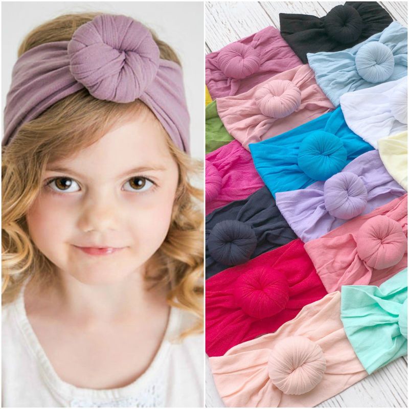Băng Đô Turban Bằng Nylon Dành Cho Bé Sơ Sinh