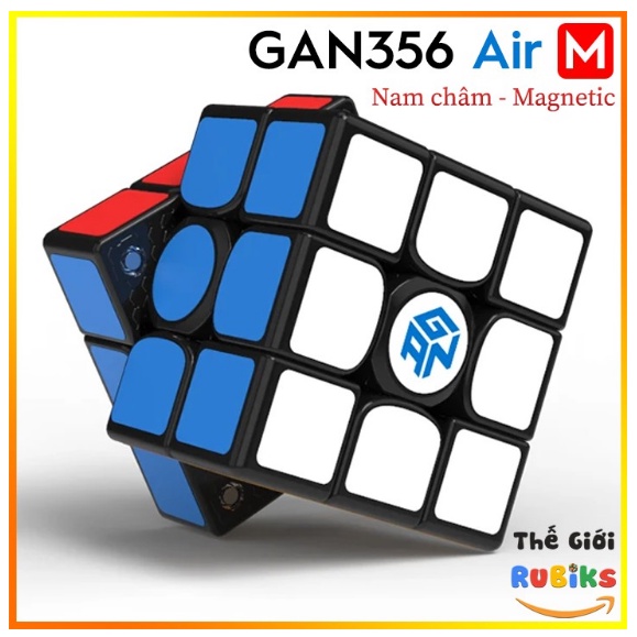 Khối Rubik 3x3 Nam Châm GAN 356 Air M viền đen