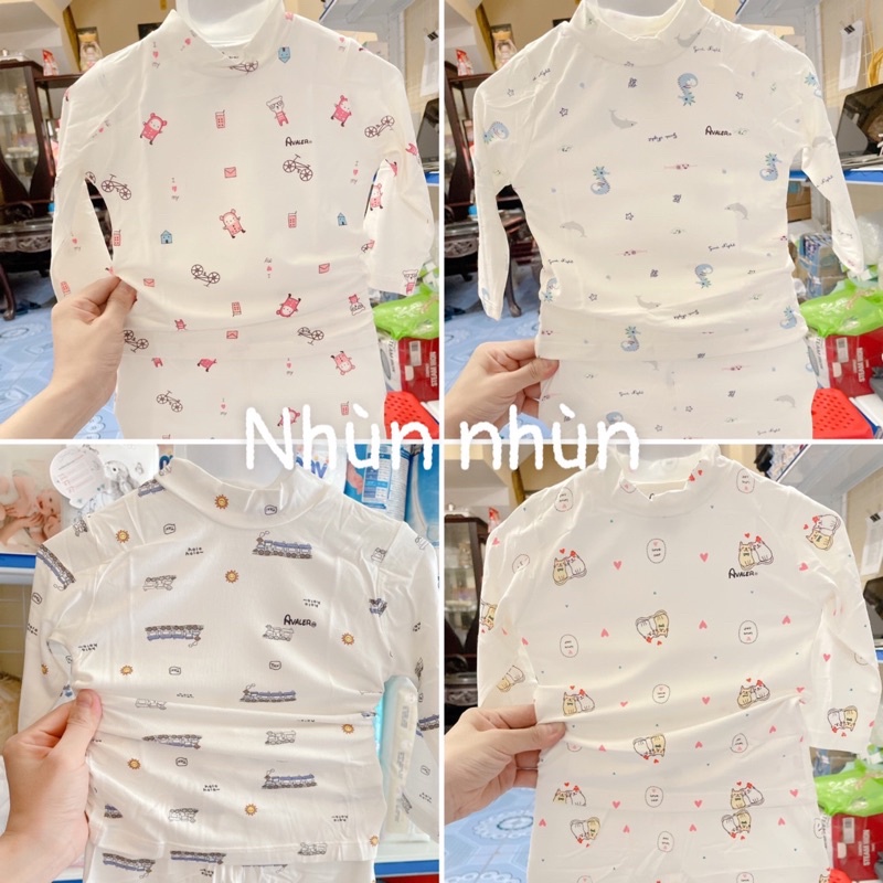 {Hà Nam/ Avaler} Bộ quần áo cổ 3cm/3 phân Avaler size 6-9m đến 3-4y