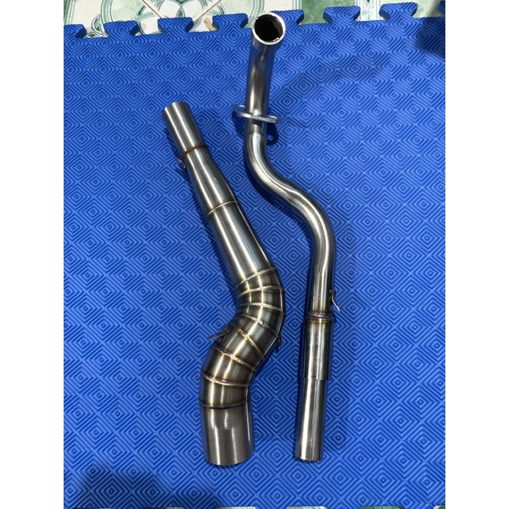 Cổ pô 2 khúc kiểu k1 gắn xe wave s 110 và wave blak 110 và wave rsx 110