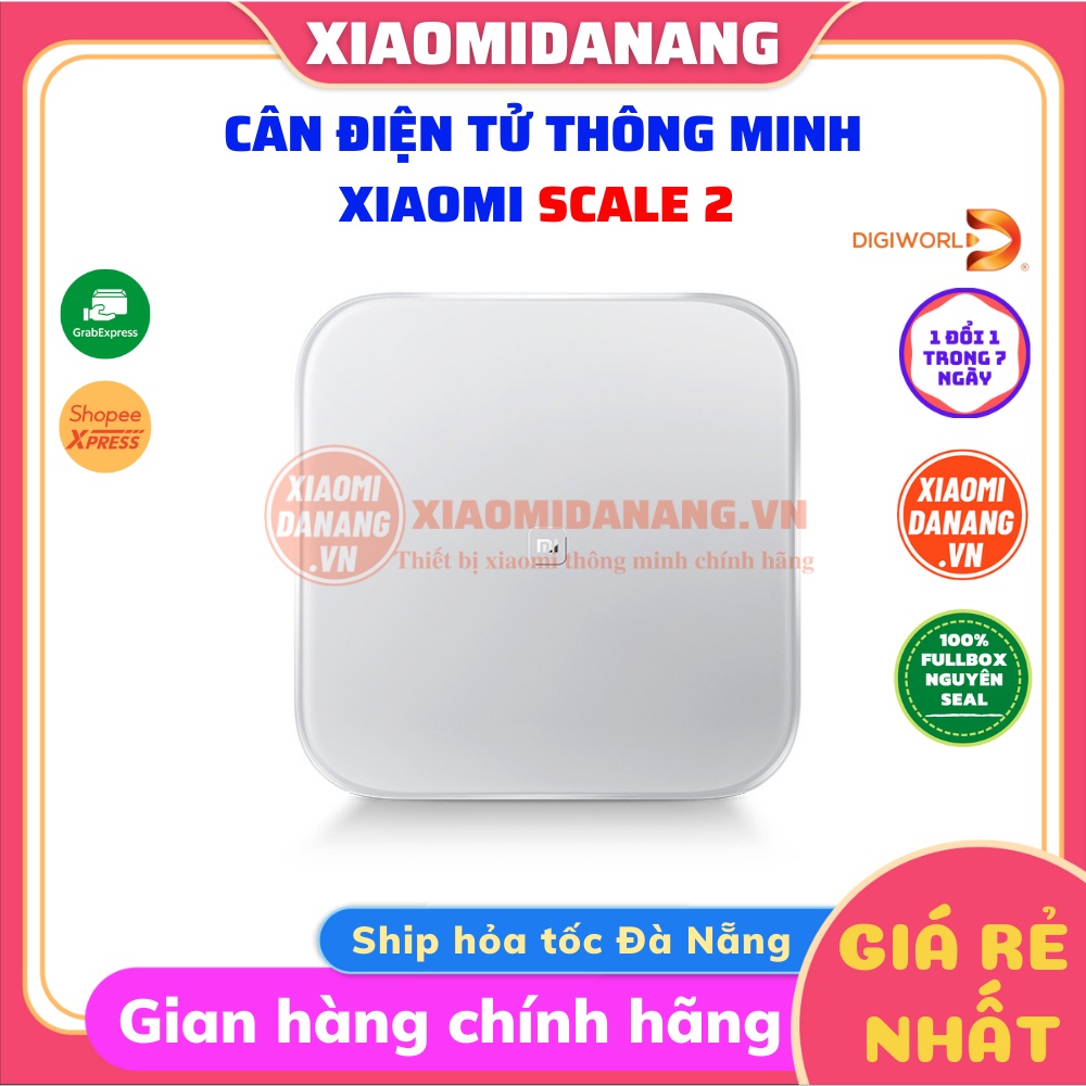 [Bản quốc tế] Cân điện tử thông minh Xiaomi Scale 2 - phân phối bởi Digiworld Bảo hành 12 Tháng