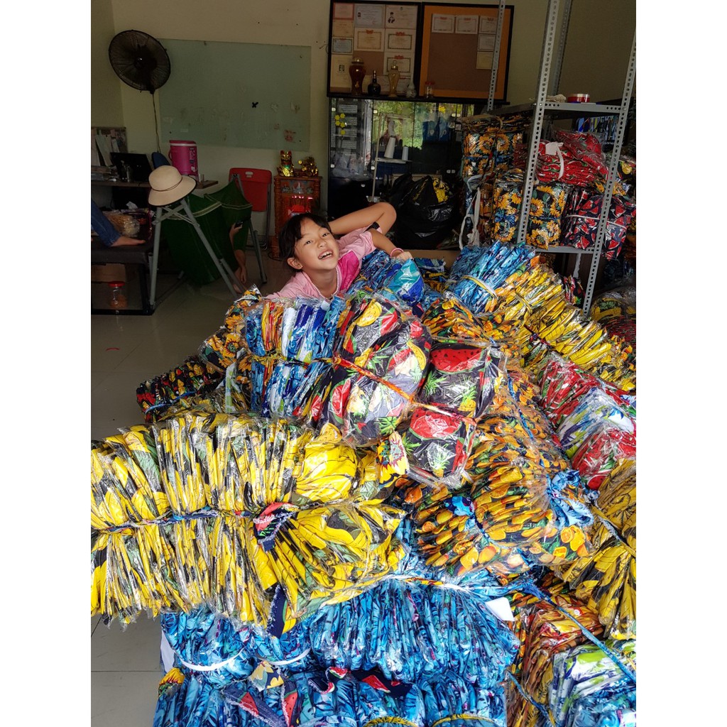 (chất kate thái 1 - kho HCM) Hoa hướng dương đi biển, team - bộ hoa quả, trái cây big size- chuyên sỉ lẻ - nhuhuyen shop