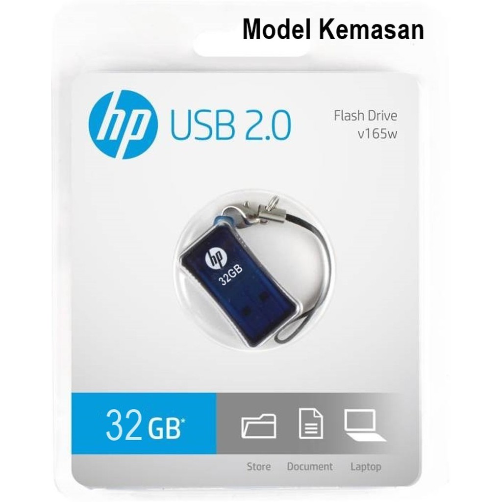 Usb Hp V165w - 32gb - Blue (7002092)