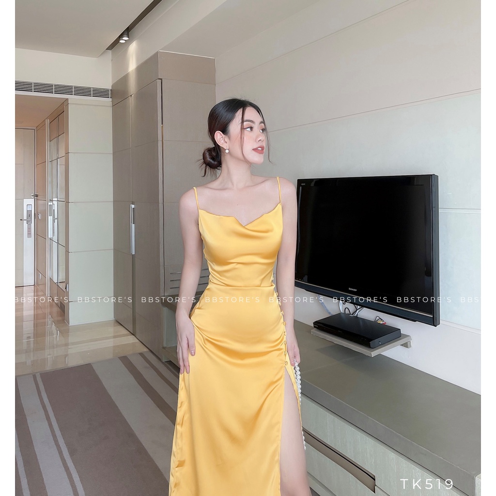 [BBSTORE'S] Đầm Hai Đây Lụa Lillaa Dress - TK519