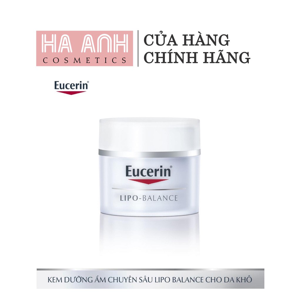 Kem Dưỡng Eucerin Ultra Sensitive Lipo-Balance Cream 50ml Cho Da Khô Nhạy Cảm