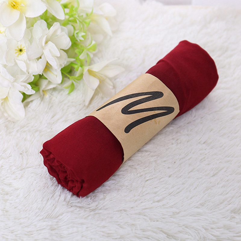 Khăn Choàng cotton Và linen Màu Xanh Dương/180*50All Mới