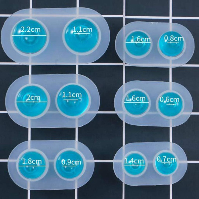 Set 6 khuôn Silicone đa cơ chuyên dụng làm mắt búp bê Bjd