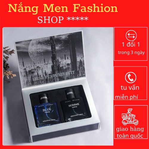 Nước Hoa Nam, Sét 2 Chai Nước Hoa Nam Nội Địa Trung Mùi Thơm Nhẹ Nhàng, Lưu Hương Lâu