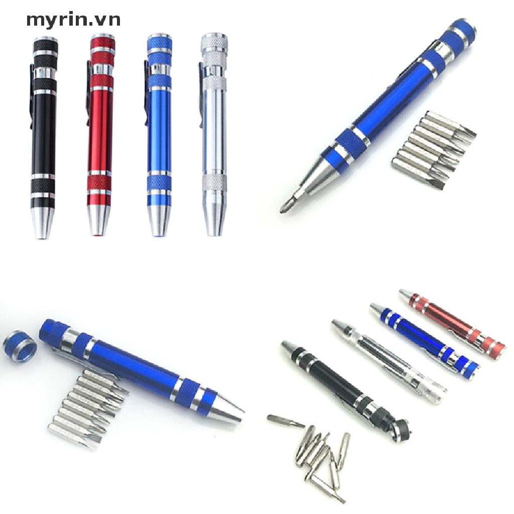 Bộ Tua Vít Mini Bỏ Túi Đa Năng 8 Trong 1