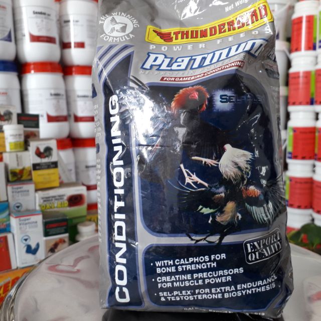 Thức ăn gà đá nhập khẩu. Thunderbird Platinum . Thức ăn philip xám ký