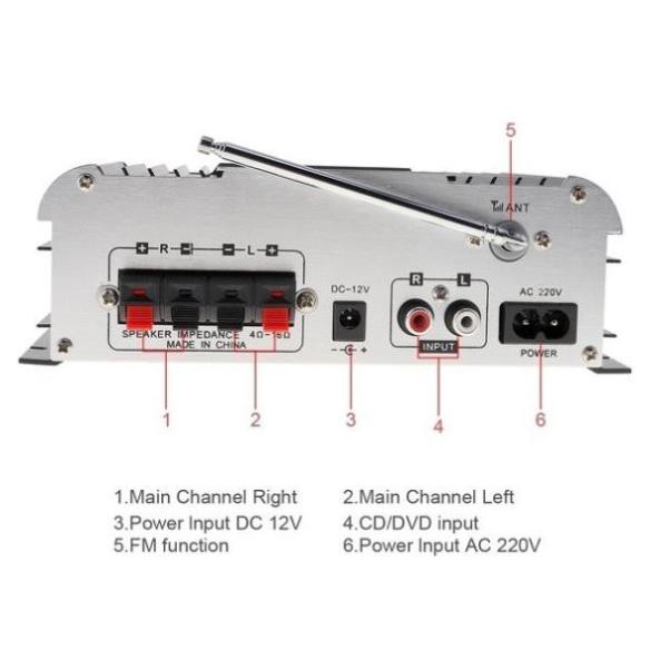 Amly mini Karaoke Kentiger HY 803, âm ly chơi nhạc âm thanh cực đỉnh, hàng nhập khẩu - Freeship - Bảo hành uy tín