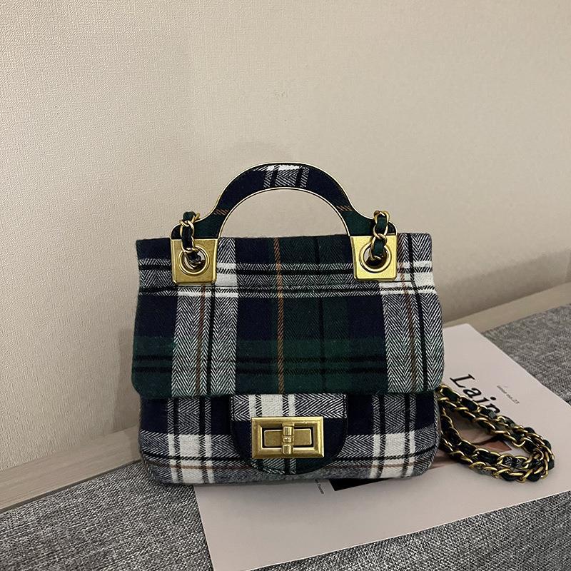 Túi Xách Len Vuông Nhỏ Xinh Thời Trang Cho Nữ