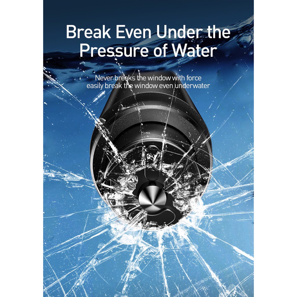 Máy cắt dây an toàn Búa an toàn Búa thoát hiểm trong ô tô mini Baseus - Huco Việt Nam