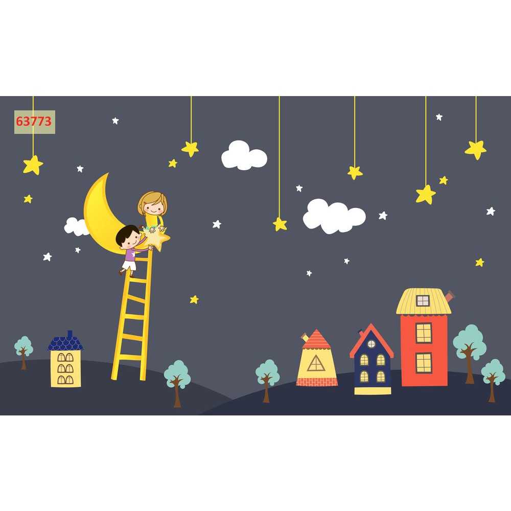 Tranh Dán Tường Phòng Trẻ Em TỔNG HỢP NHIỀU CHỦ ĐỀ đẹp lung linh, hình ảnh chân thực