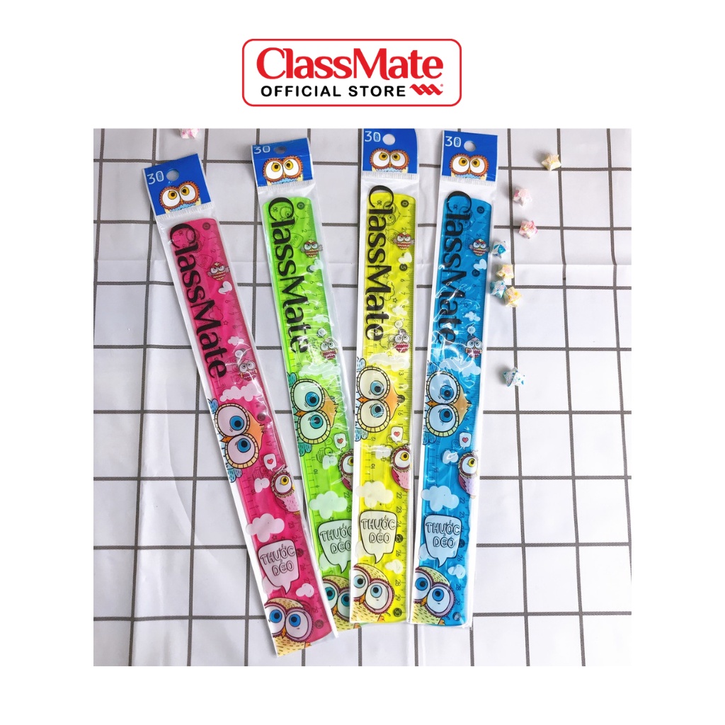 Thước Dẻo CLASSMATE Chất Liệu Nhựa Dẻo Cao Cấp CL-FR150/FR200/FR300