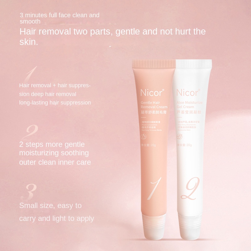 Kem Tẩy Lông Nicor Dịu Nhẹ Cho Mặt Và Môi