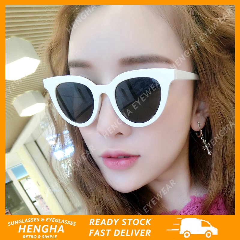 Kính mát UV400 kiểu mắt mèo thời trang Hàn Quốc sang trọng