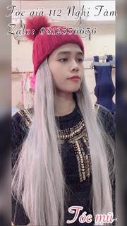 Tóc kèm mũ len đủ mầu