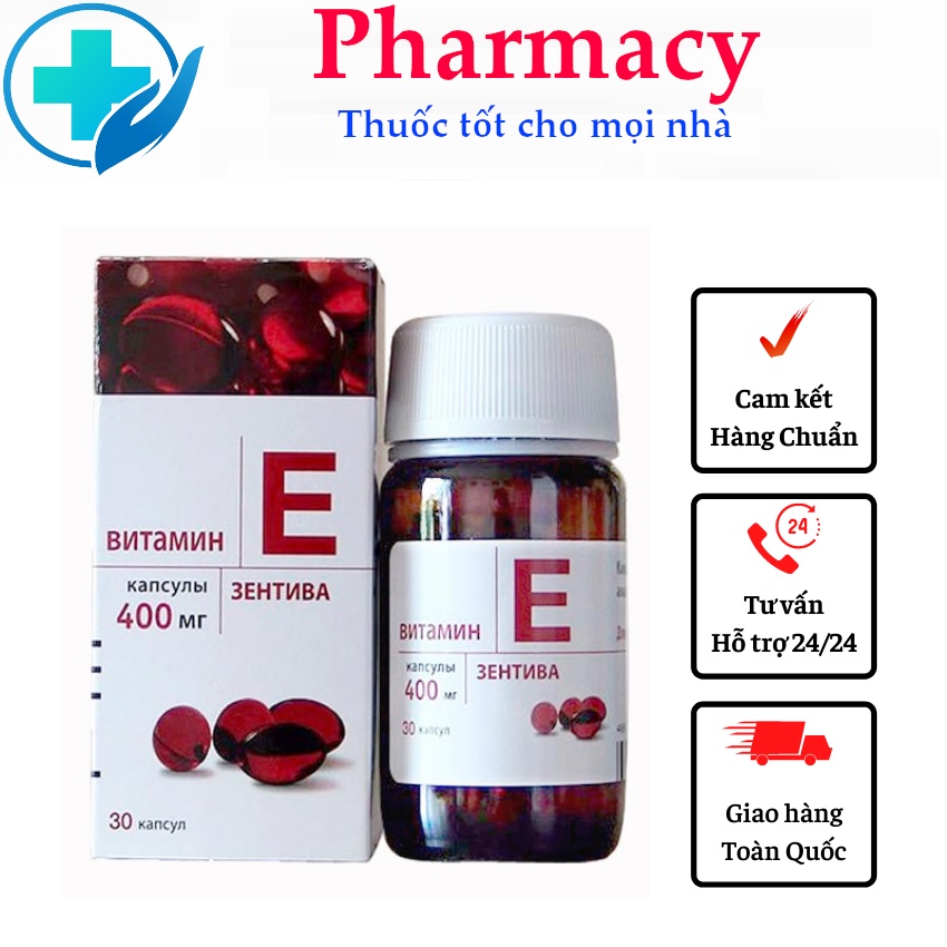 Viên uống vitamin E đỏ Nga - Đẹp da chống lão hóa