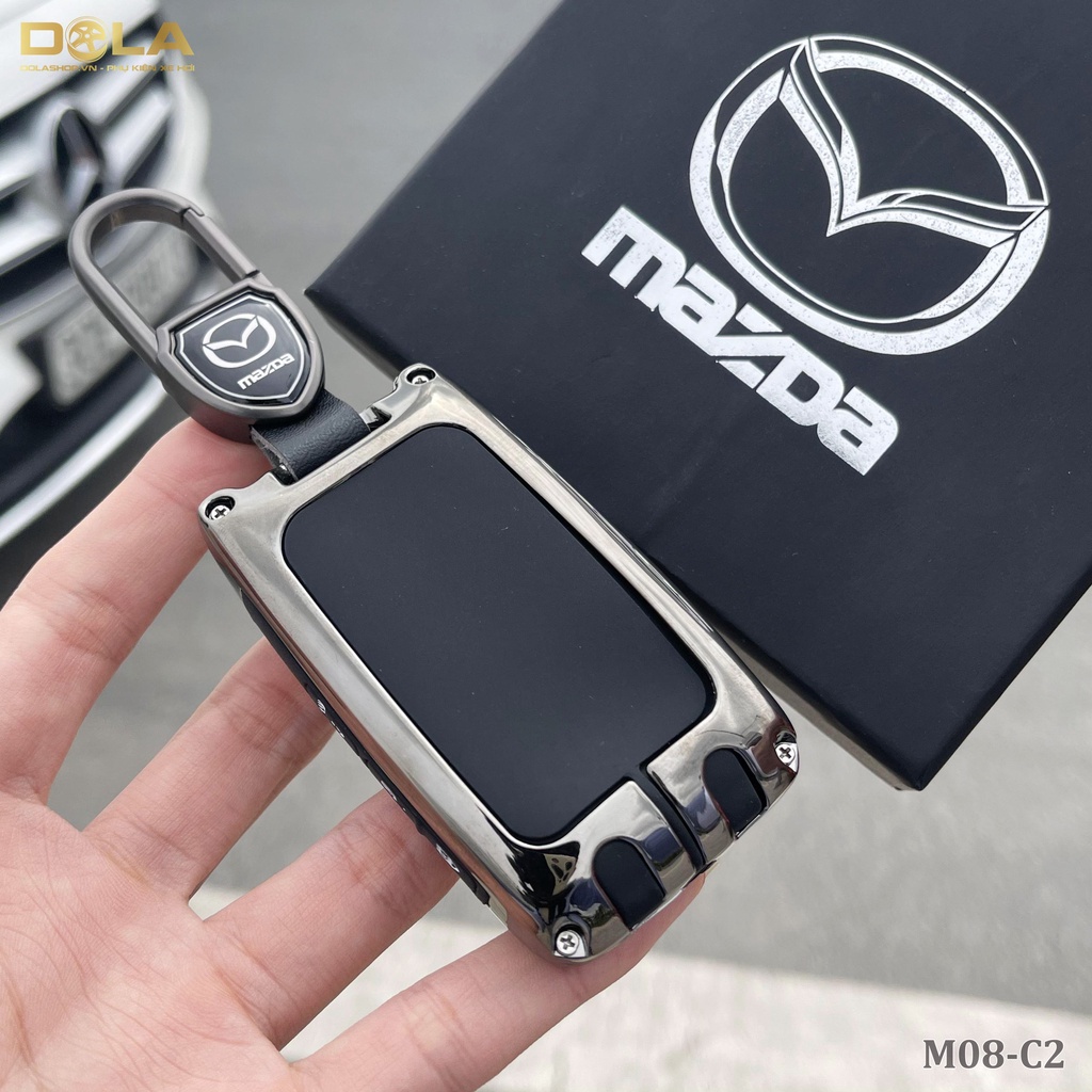 Vỏ ốp khoá xe hơi - Bọc chìa smartkey ô tô Mazda3 chìa vuông