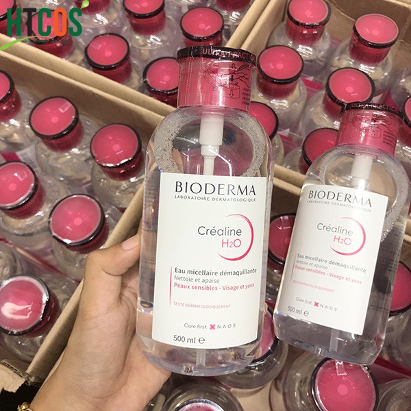 Nước Tẩy Trang Bioderma Pháp H2O Xanh - Hồng 500ML (Nắp Nhấn) | BigBuy360 - bigbuy360.vn