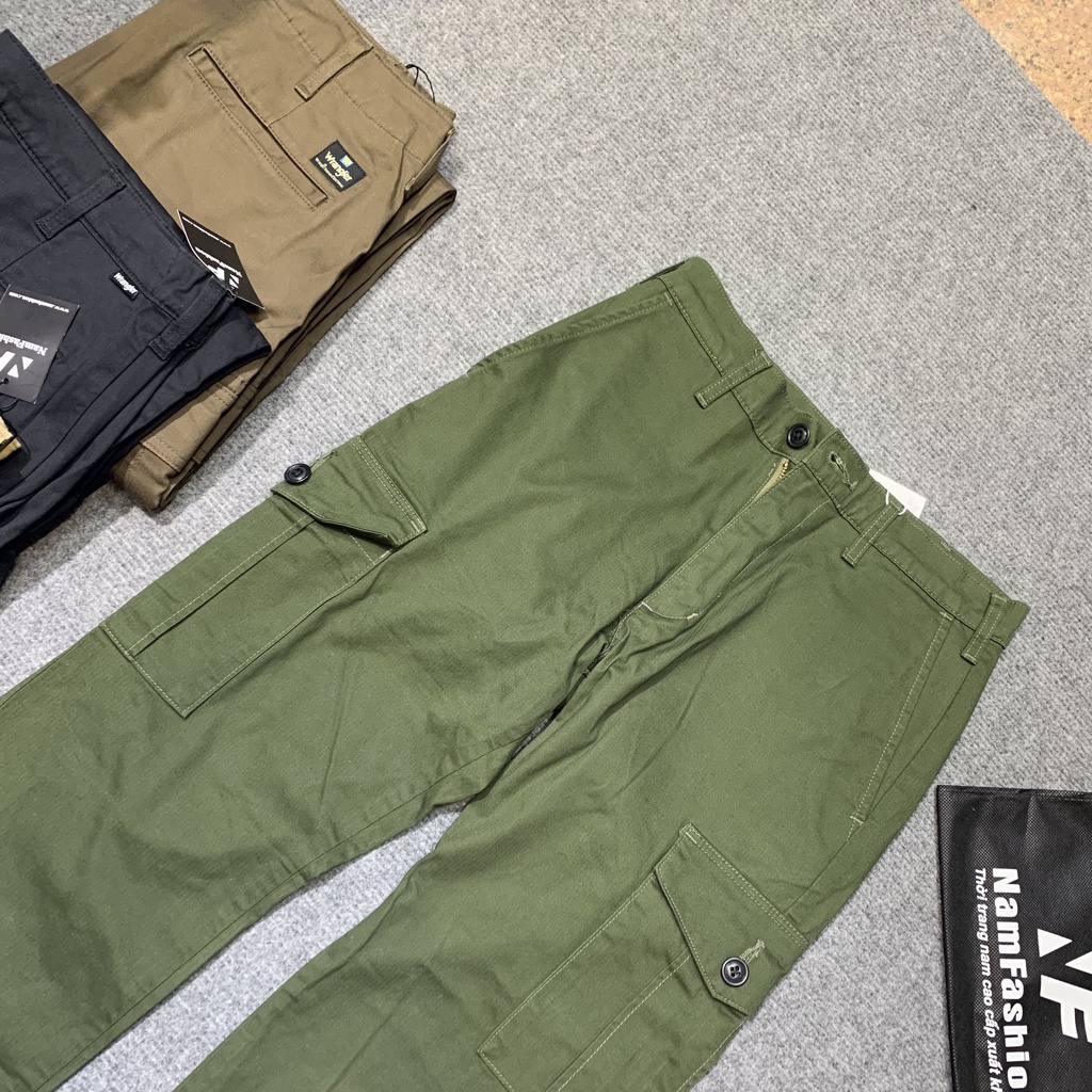 Quần kaki nam túi hộp ống đứng cao cấp xuất âu Wrangler