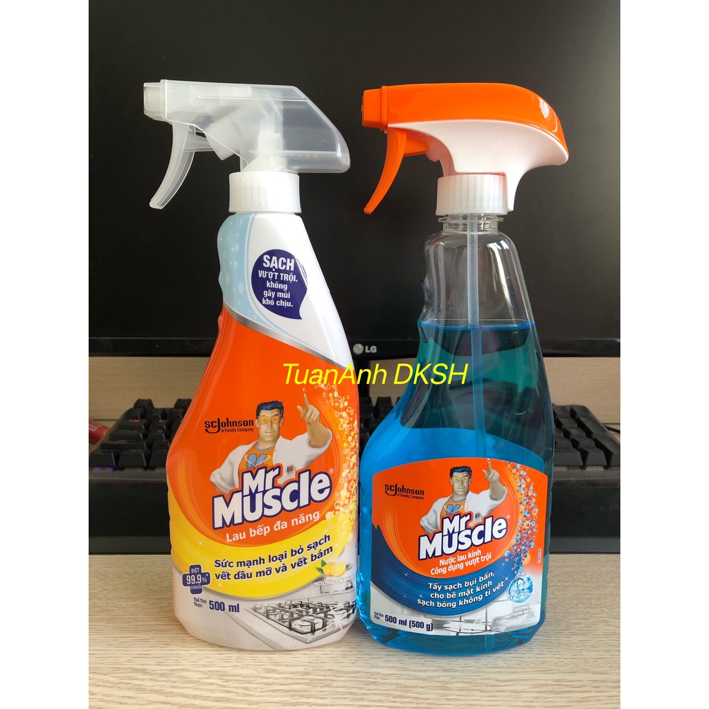 Nước Lau Bếp Đa Năng Mr Muscle hương cam chanh (500ml) - Hàng chính hãng DKSH Việt Nam.