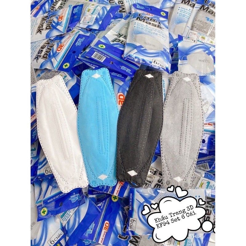Túi 5 chiếc Khẩu Trang 4D KF94 Hàn Quốc hothit