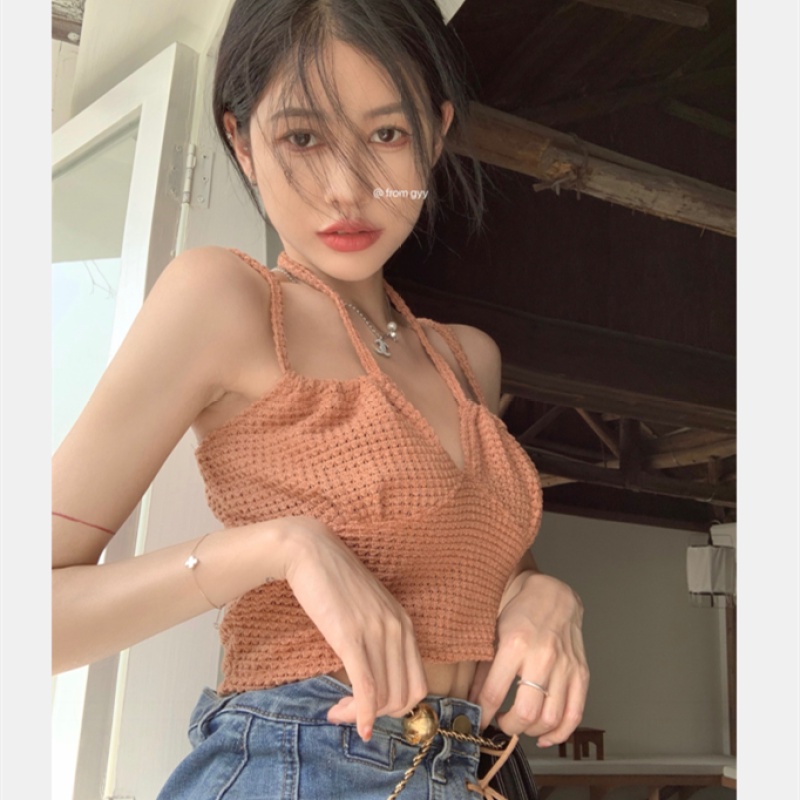 Áo Hai Dây Màu Sắc Đơn Giản Quyến Rũ