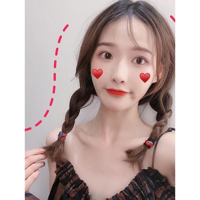 Dây Buộc Tóc SOLANO Dây Cột Tóc Hàn Quốc Nhiều Màu Chất Liệu Thun Buộc Tóc Hình Củ Quả Xinh Xắn Cho Nữ FA-001236