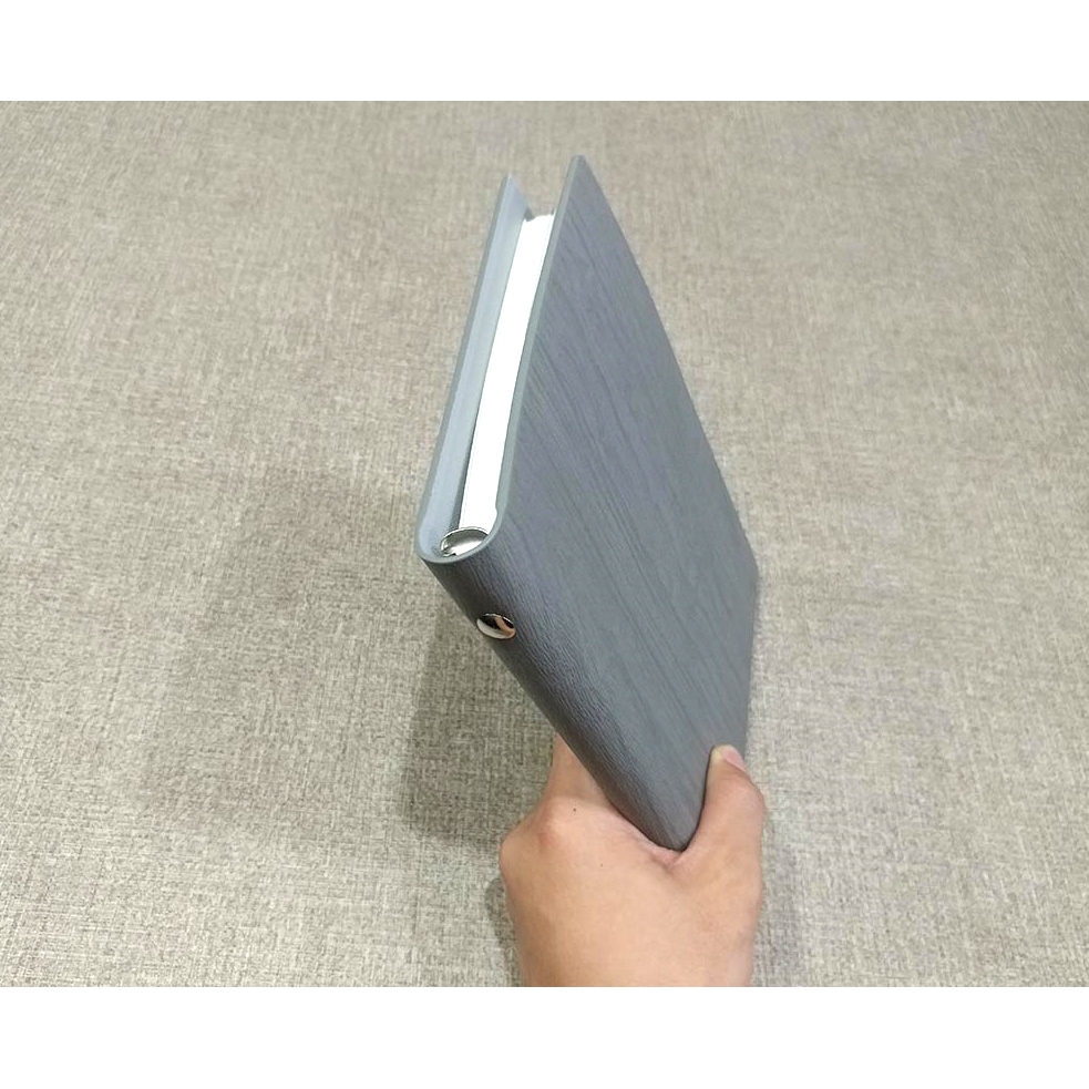 Sổ Bìa Da SC 05-19 - Màu Xám - FAHASA