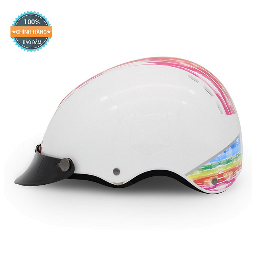 Mũ Bảo Hiểm 1/2 Đầu Protec 02 Màu Không Kính - Vòng Đầu Từ 54 đến 58cm