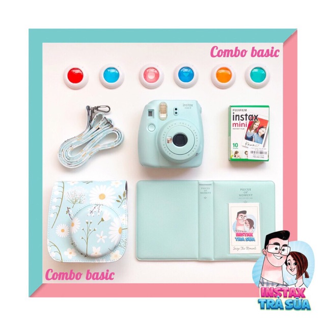 FUJIFILM INSTAX MINI 9 (TẶNG KÈM 1 HỘP FILM 20 TẤM) - Máy ảnh lấy liền - Hàng Chính Hãng