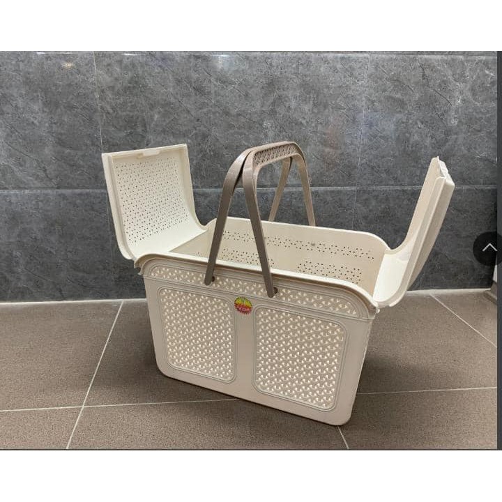 Làn nhựa đựng đồ đi sinh cho mẹ và bé, Giỏ đựng đồ sơ sinh cho bé hàng cao cấp