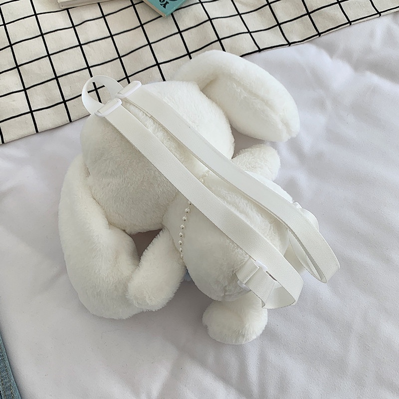 Balo đeo vai hình cún Kuromi nhồi bông dễ thương dùng làm quà tặng cho mẹ và bé
