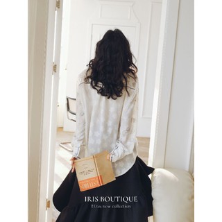 [Hàng sẵn] Iris Boutique IS022 White Astro - Áo sơ mi
