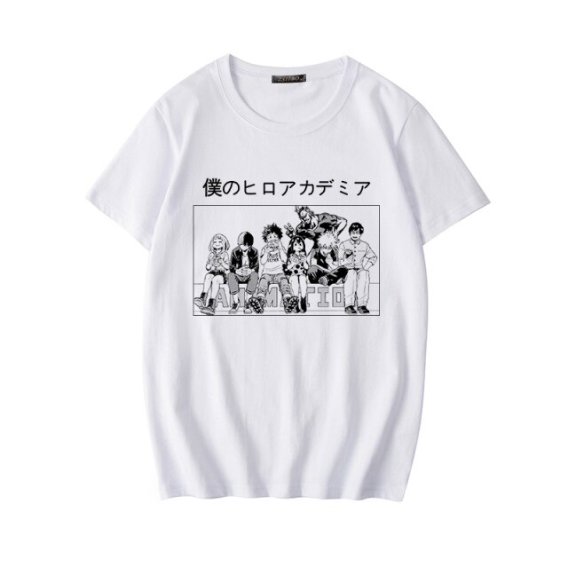 Áo My hero academia, Áo Anime hình in sắc nét, Chất liệu cotton co dãn 4 chiều thoáng mát