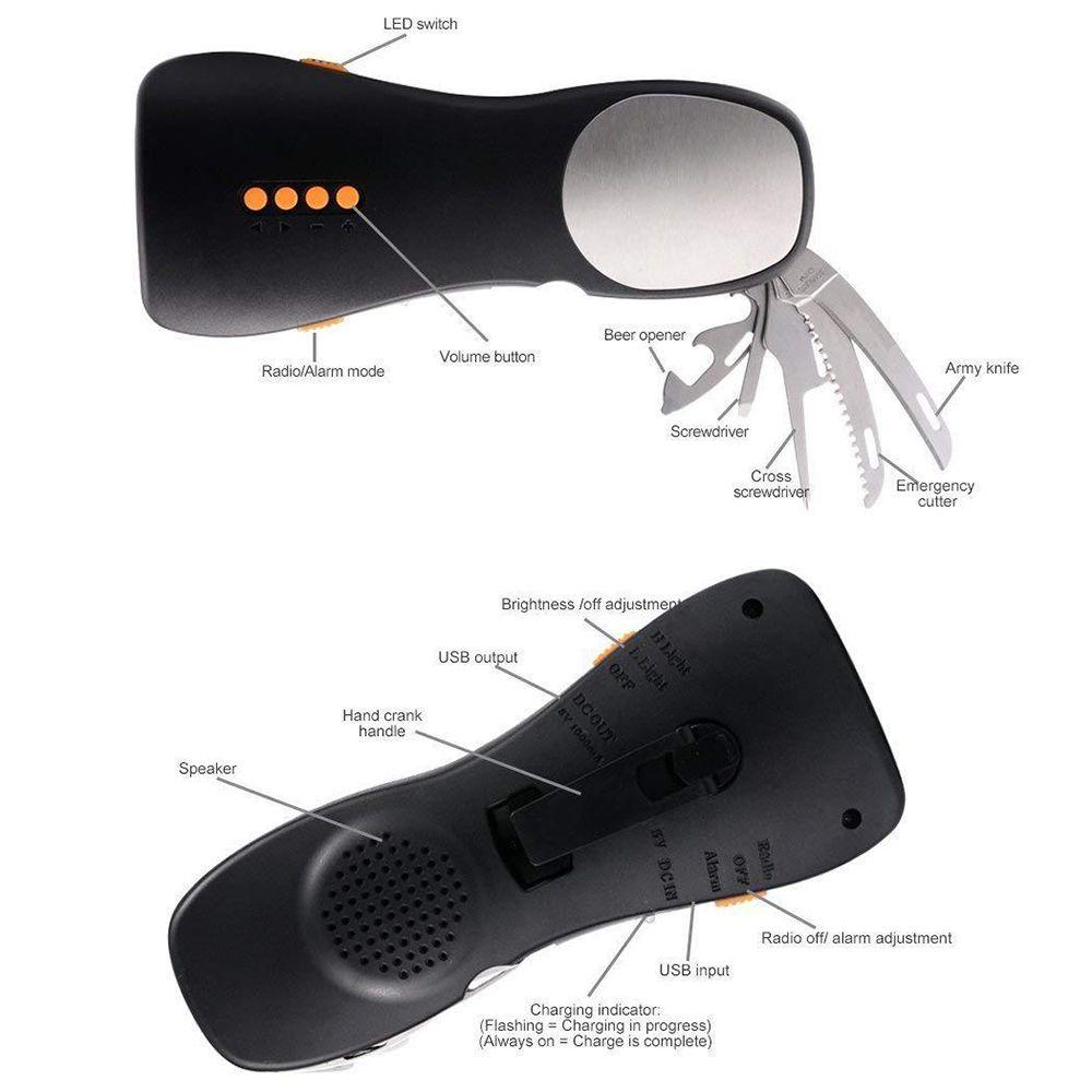 Đèn Pin Cứu Hộ Khẩn Cấp Sạc Pin Tiện Dụng