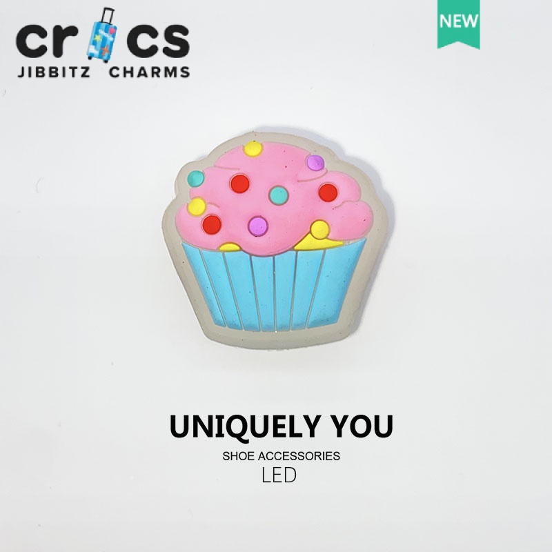 Phụ Kiện Khóa Giày crocs Đính Hoa Và Đèn LED 3D DIY