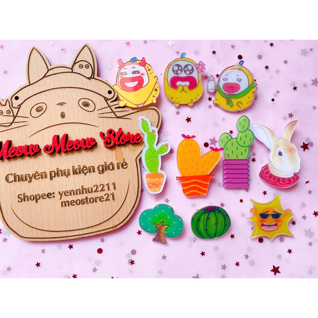 ❣️Có Ảnh+Video thật❣️ ĐƯỢC CHỌN MẪU- Pin Cài Áo, Pin Cài Balo Hoạt Hình Size 3cm-5cm❣️