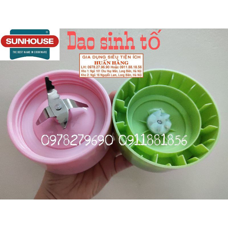 Dao xay 4 cánh và zoăng cao su máy sinh tố Sunhouse mã SHD5111 SHD5112 SHD5115