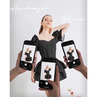 HERMOSA | ĐẦM XOÈ ĐEN