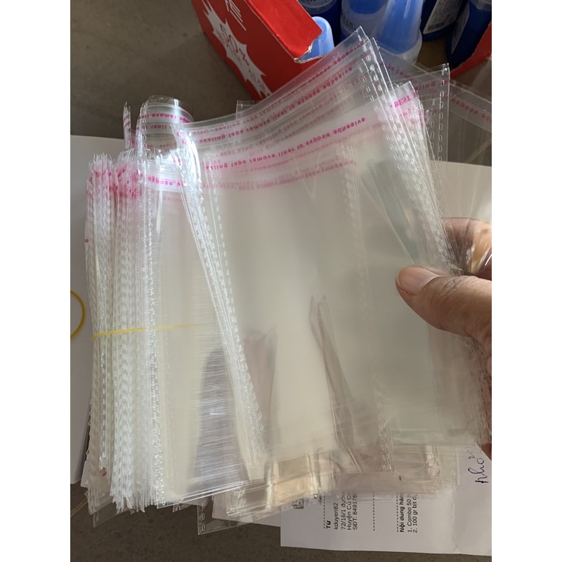 Bịch đựng hộp vuông 100gam 16k