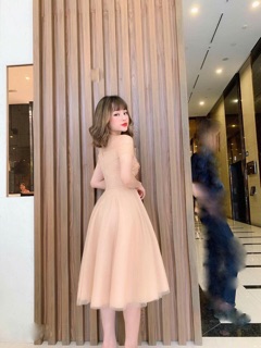 Đầm Xoè Công Chúa Trễ Vai