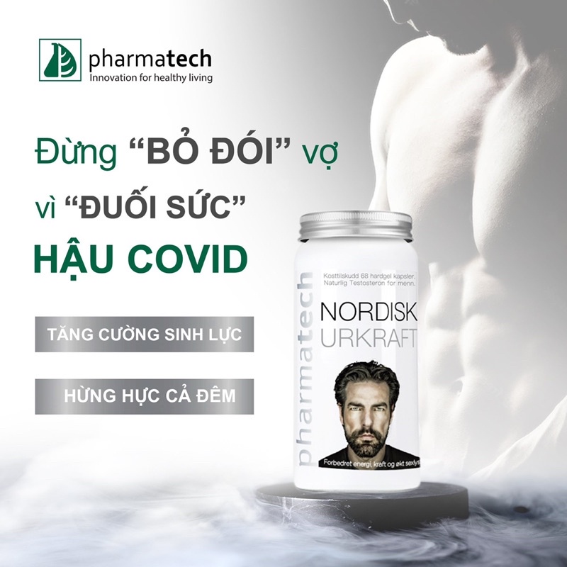 Viên uống hỗ trợ sức khỏe nam giới Pharmatech NORDISK URKRAFT 68 viên