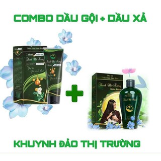 Combo Dầu gội -Dầu xả dược liệu Thanh Mộc Hương chính hãng - KÈM TÚI ĐỰNG