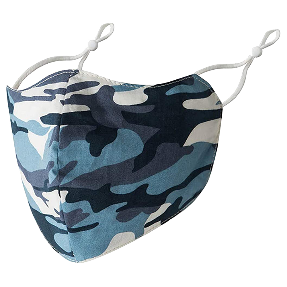 (Hàng Mới Về) Khẩu Trang Cotton Chống Bụi Họa Tiết Rằn Ri Đa Năng