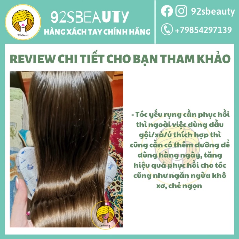 Dưỡng tóc Argan Garnier phục hồi tóc hư tổn không gây bết tóc