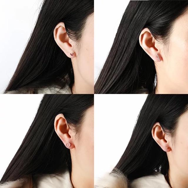 Set bông tai mạ bạc 6 đến 7 đôi phối nhiều kiểu | BigBuy360 - bigbuy360.vn
